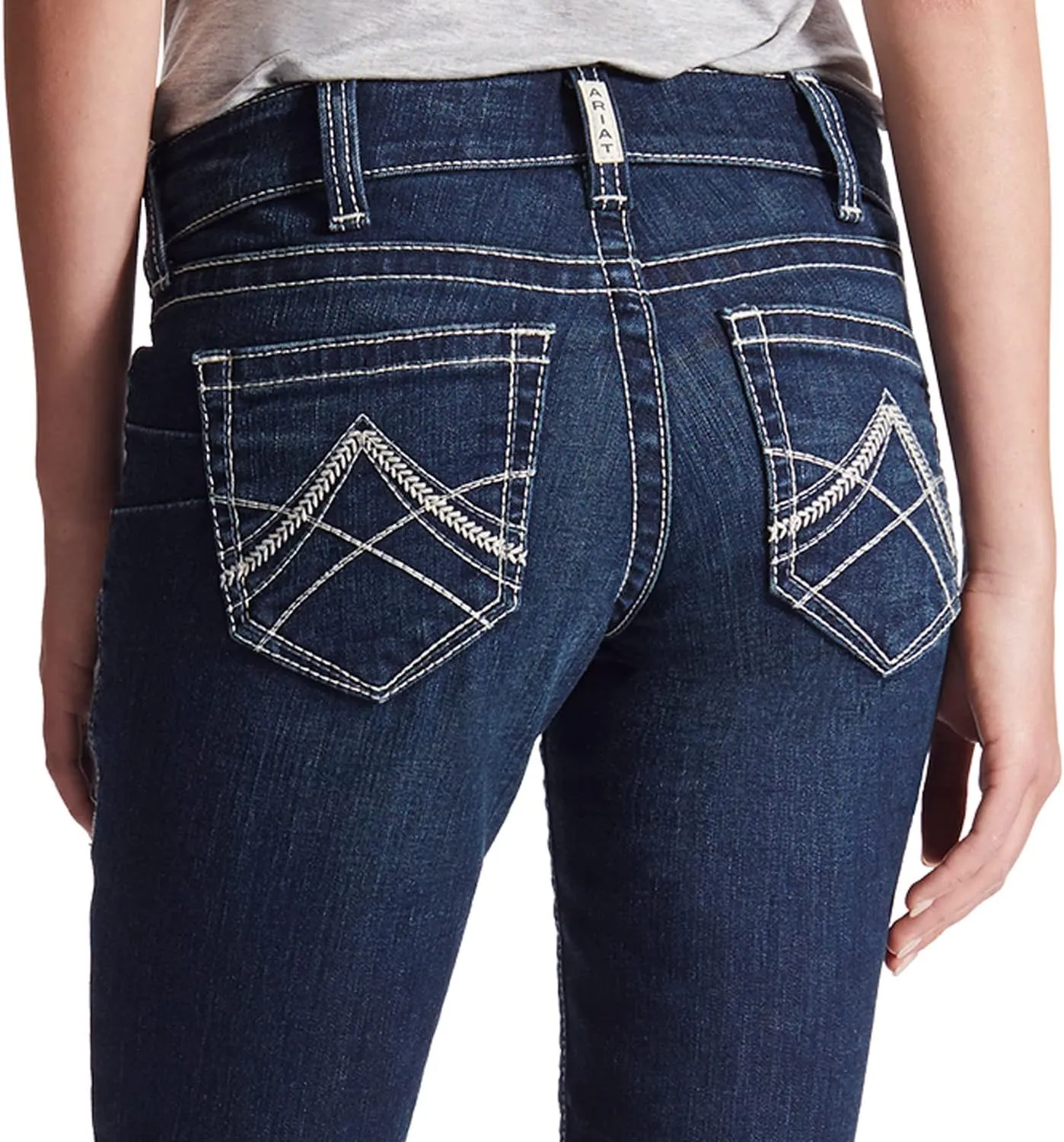 ARIAT R.E.A.L. Mid Rise Stretch Icon Stackable Straight Leg Jean