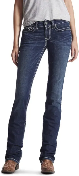 ARIAT R.E.A.L. Mid Rise Stretch Icon Stackable Straight Leg Jean