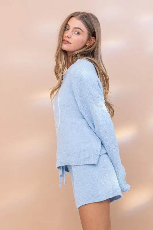 Cozy Top with Shorts Set