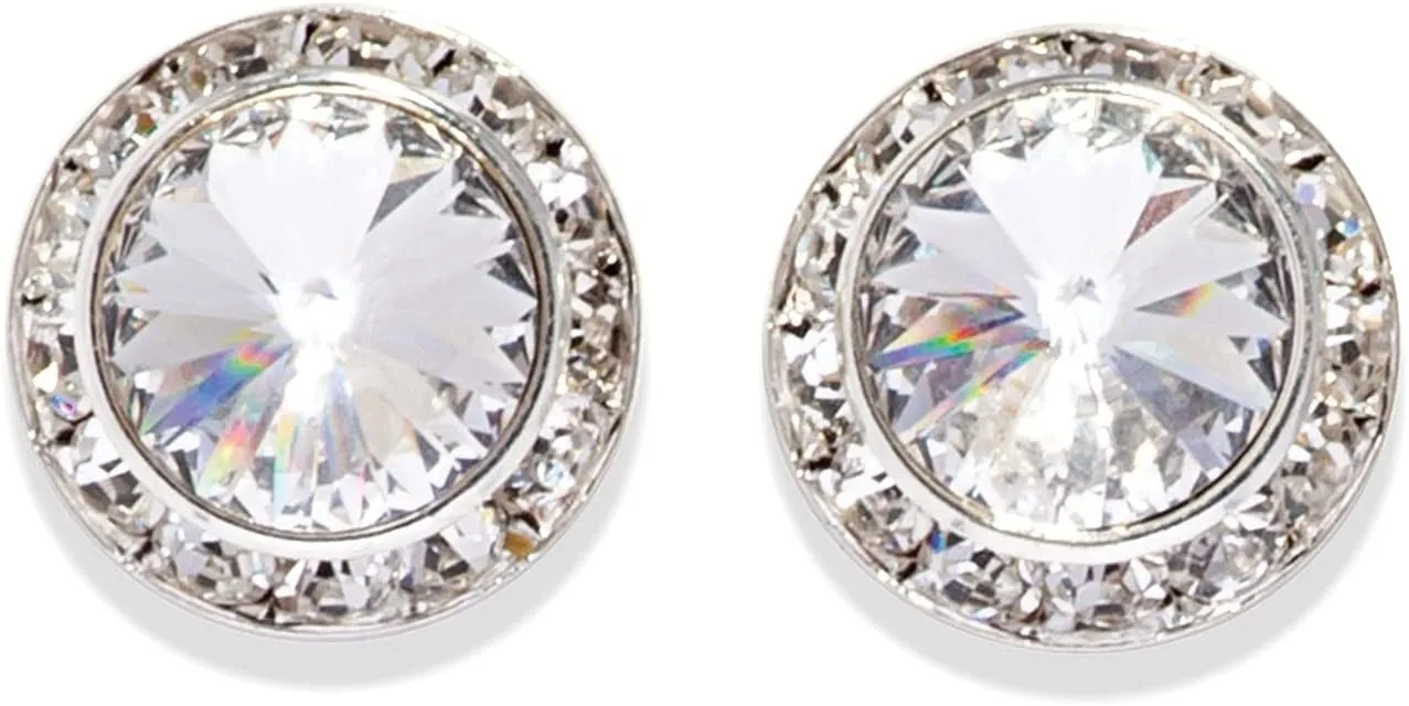 Dasha 17mm Pierced Crystal Performance Earrings