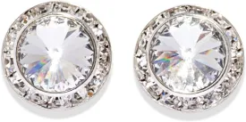 Dasha 17mm Pierced Crystal Performance Earrings
