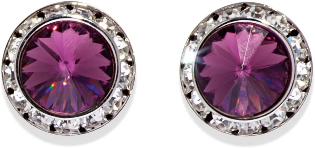 Dasha 17mm Pierced Crystal Performance Earrings