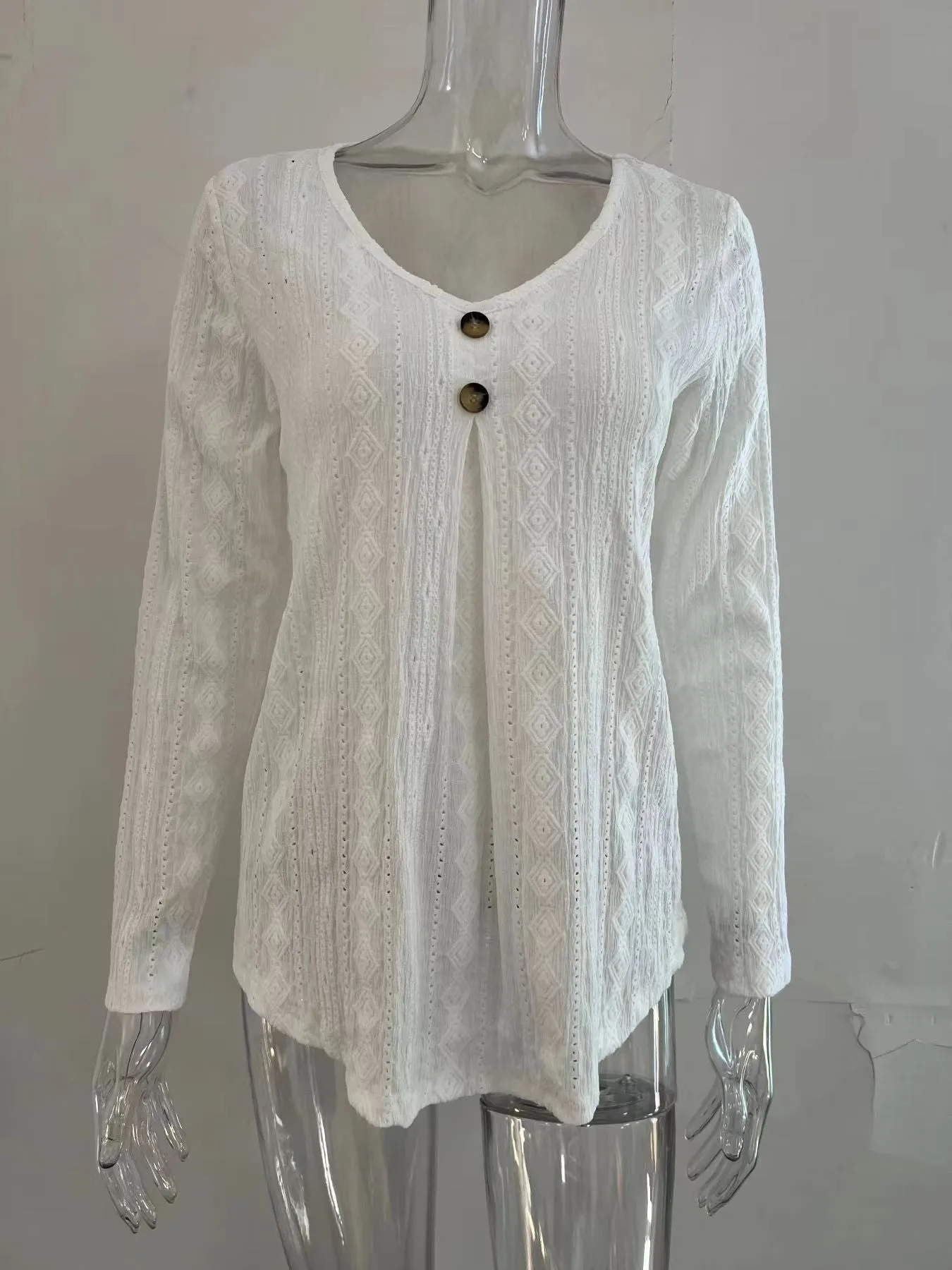 Eloise Eyelet Shirt Top