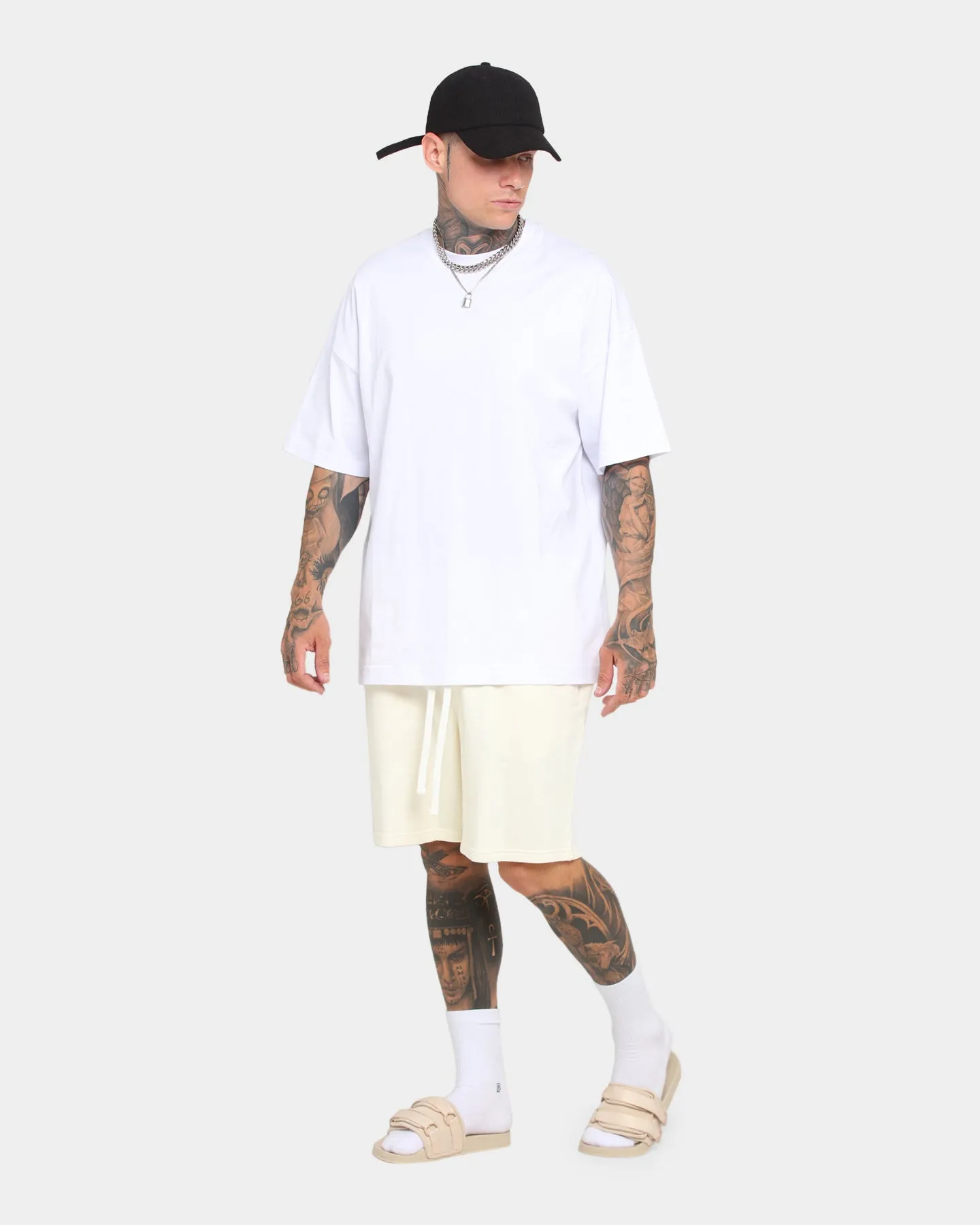EN ES Cozy Premium Shorts Off White