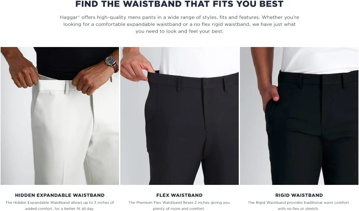 Haggar  Cool Right Performance Flex Stria 