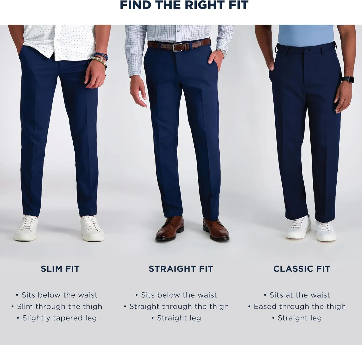 Haggar  Cool Right Performance Flex Stria 