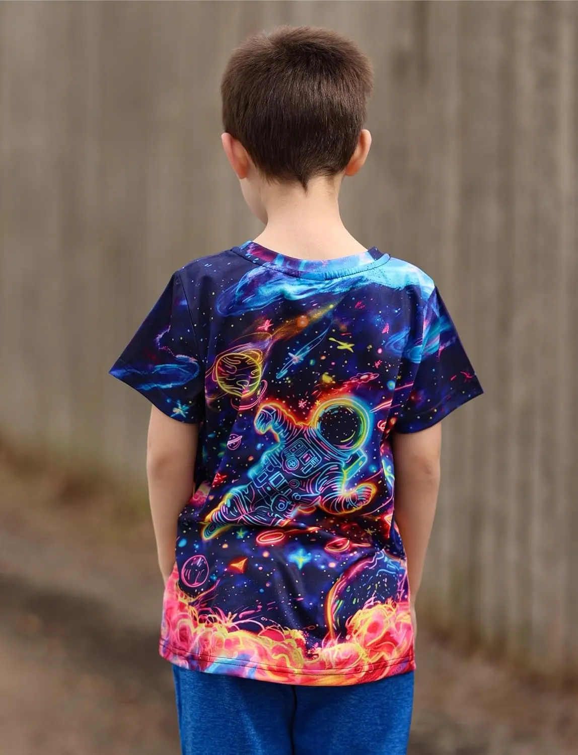 Idgreatim Boys T-Shirts Cool 3D Graphic Short Sleeve Tee Shirt 4-14 Years