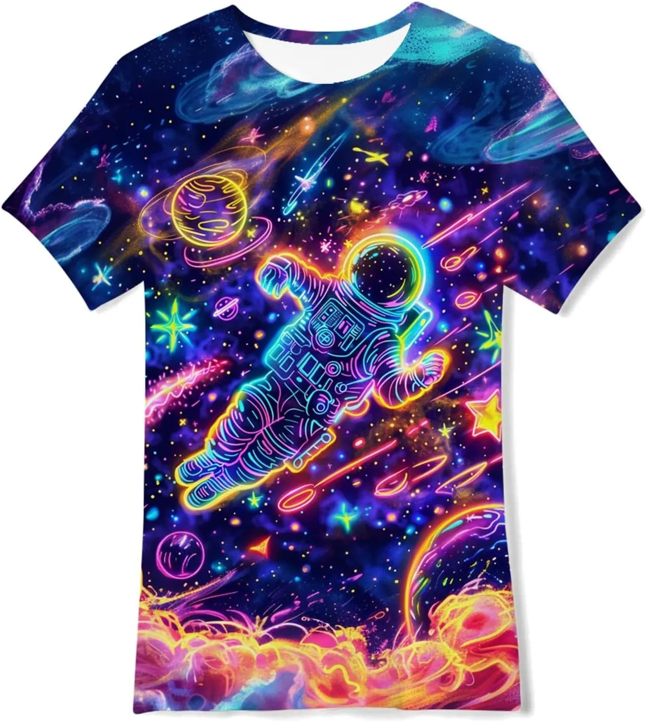 Idgreatim Boys T-Shirts Cool 3D Graphic Short Sleeve Tee Shirt 4-14 Years