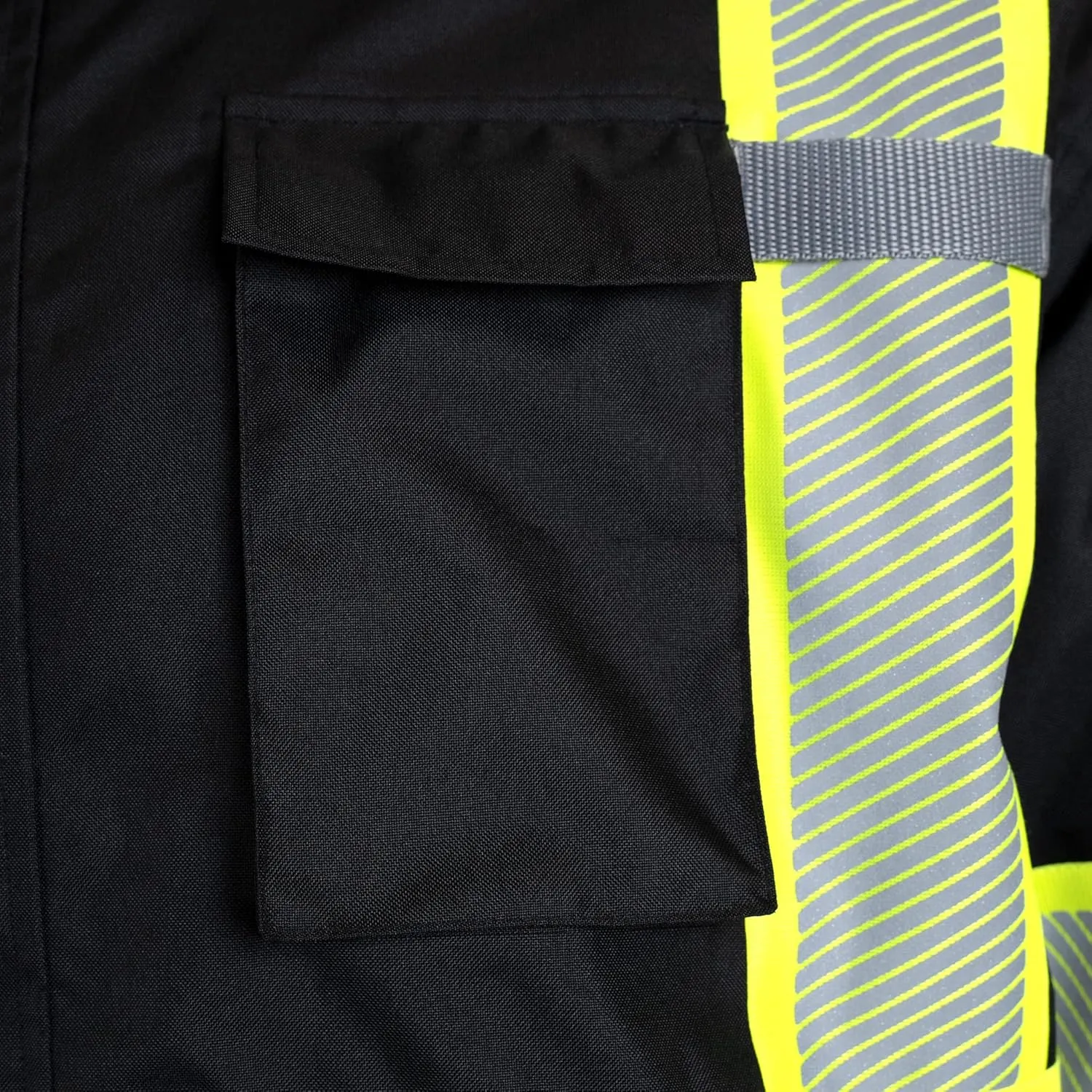 JORESTECH Safety Jacket with Heat-Transfer Reflective Tapes and Removable Hood