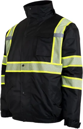 JORESTECH Safety Jacket with Heat-Transfer Reflective Tapes and Removable Hood
