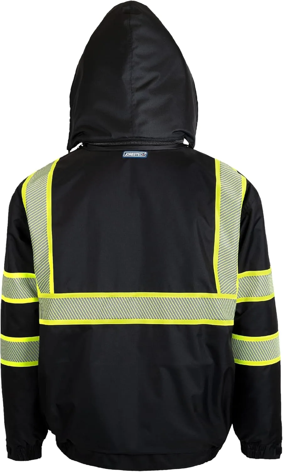 JORESTECH Safety Jacket with Heat-Transfer Reflective Tapes and Removable Hood