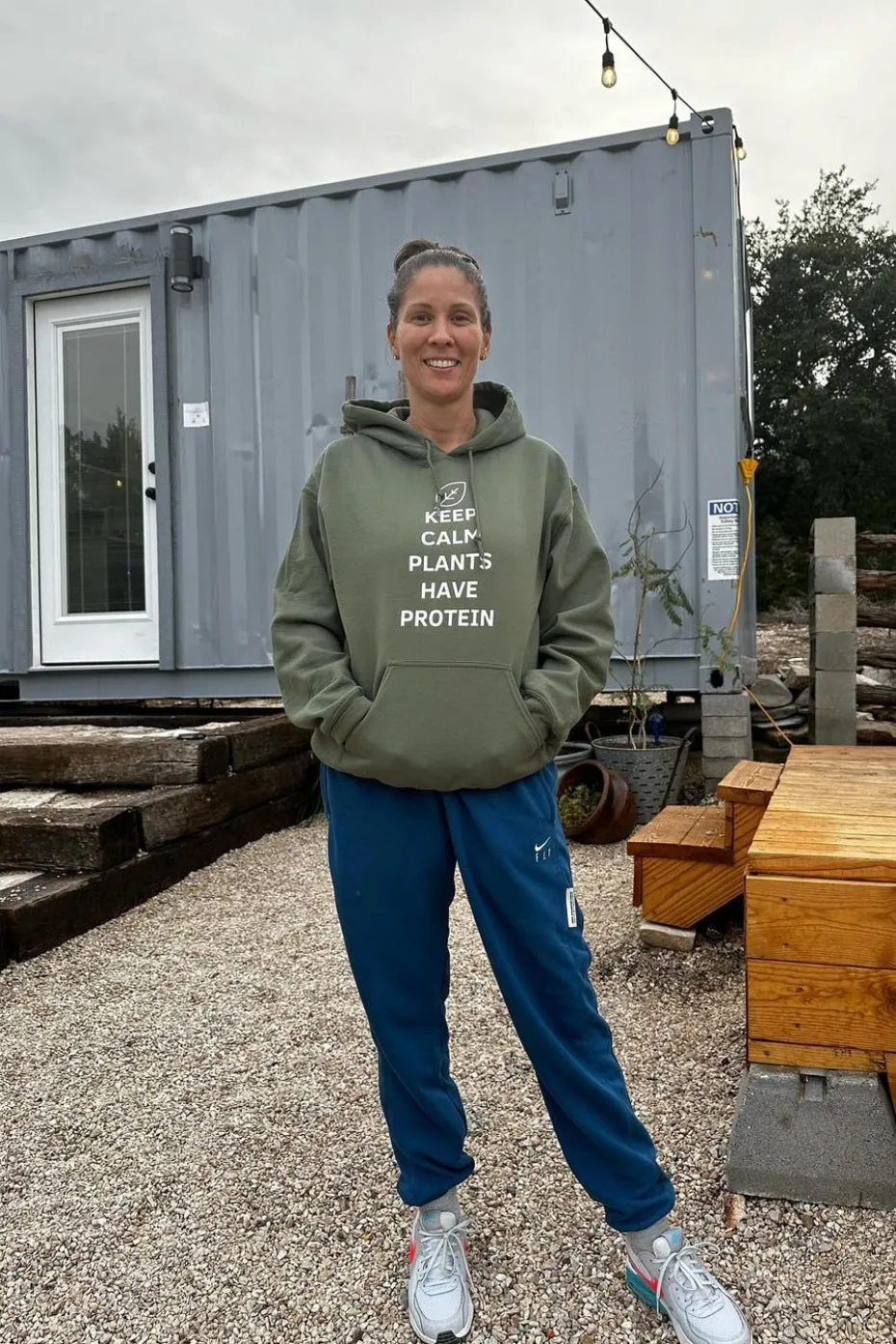 Keep Calm Plants Have Protein Unisex Hoodie