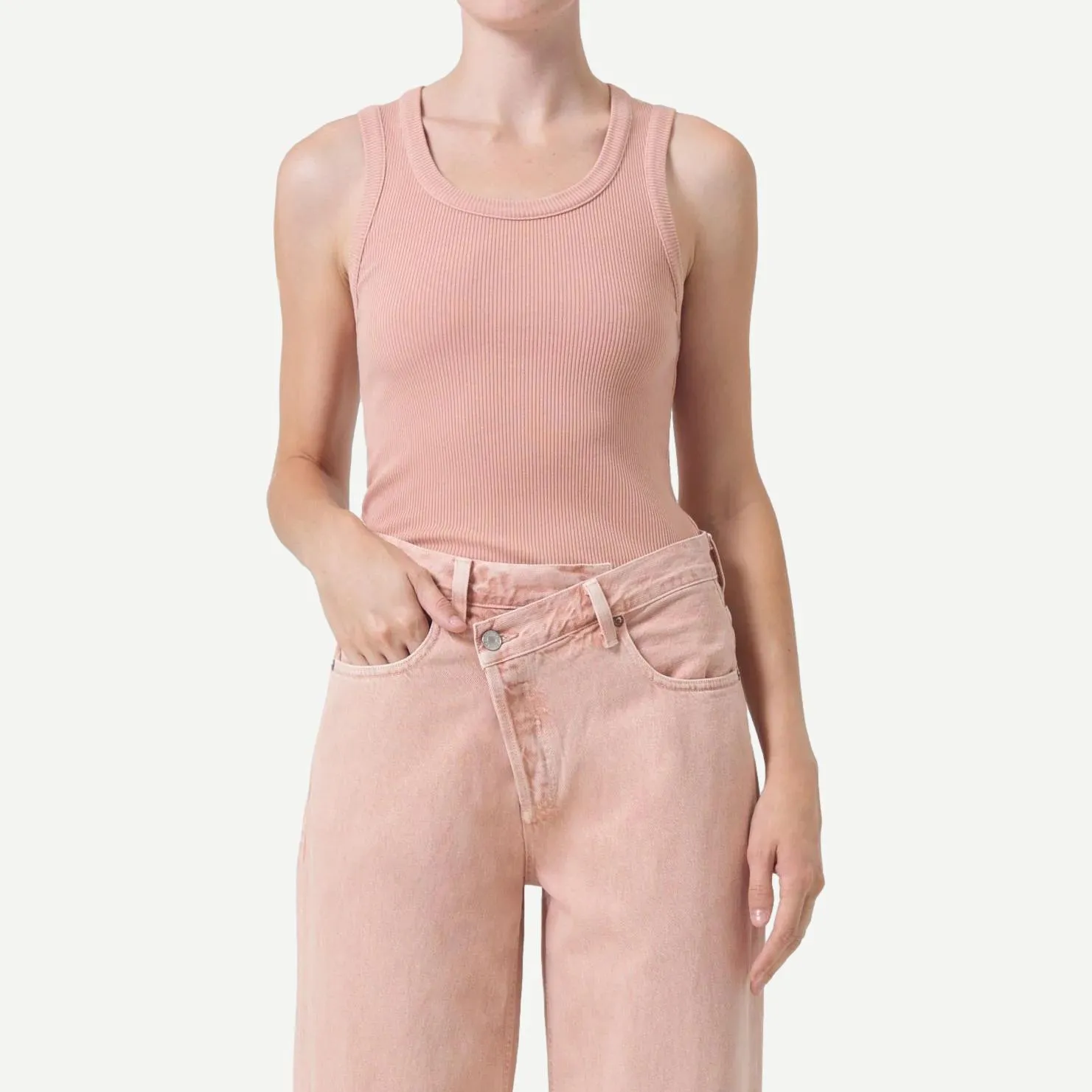 Poppy Tank - Pink Salt