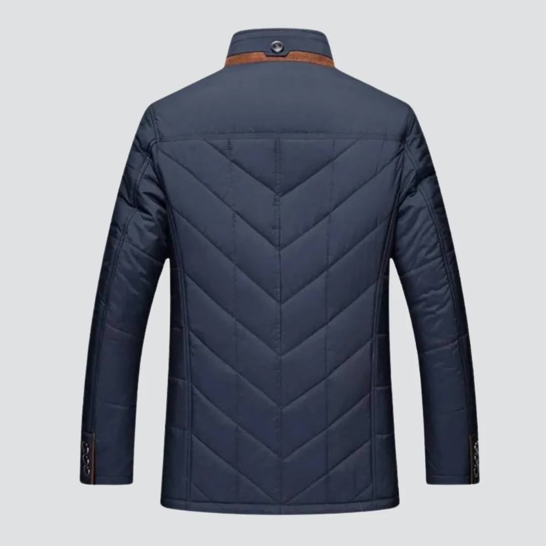 Solomon - Men's Winter Jacket with Stand-Up Collar