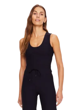 The Upside Onyx Kori Crop Tank - Black
