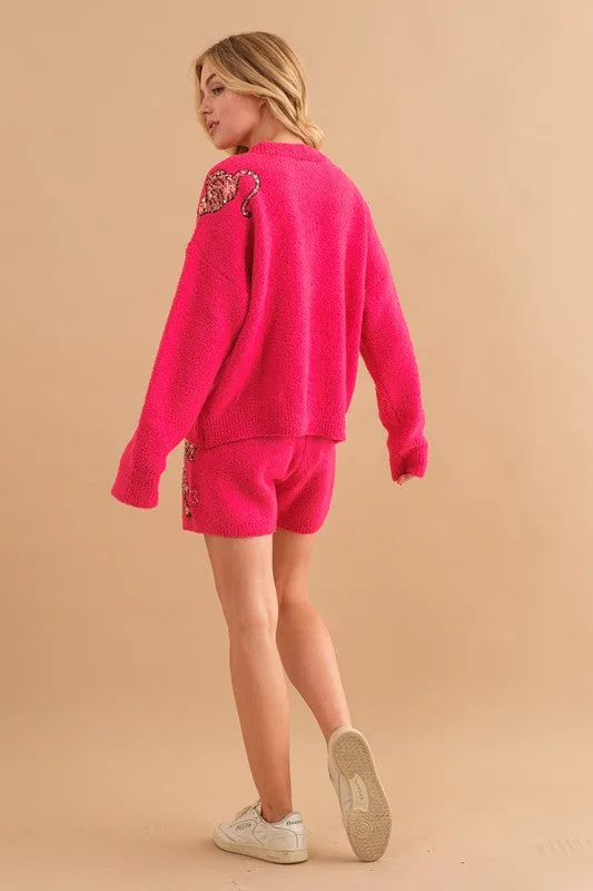 Tommy Cozy Soft Knitted Tiger Star Lounge Set