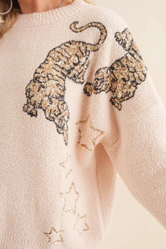 Tommy Cozy Soft Knitted Tiger Star Lounge Set