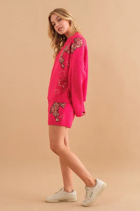 Tommy Cozy Soft Knitted Tiger Star Lounge Set
