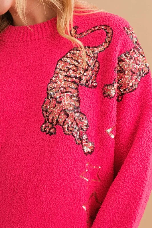 Tommy Cozy Soft Knitted Tiger Star Lounge Set