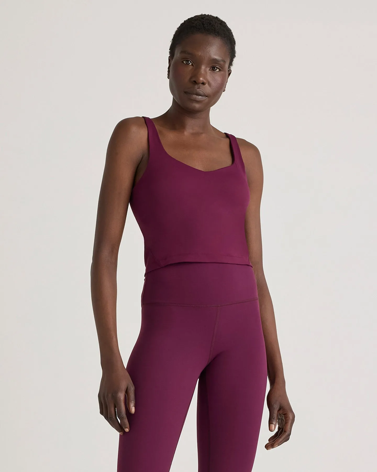 Ultra-Form V-Neck Cropped Tank