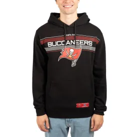 Ultra Game NFL Official Adults Super Soft Pullover Hoodie Sweatshirt - Warm Polyester Blend - Unisex, Tampa Bay Buccaneers, Black|Tampa Bay Buccaneers